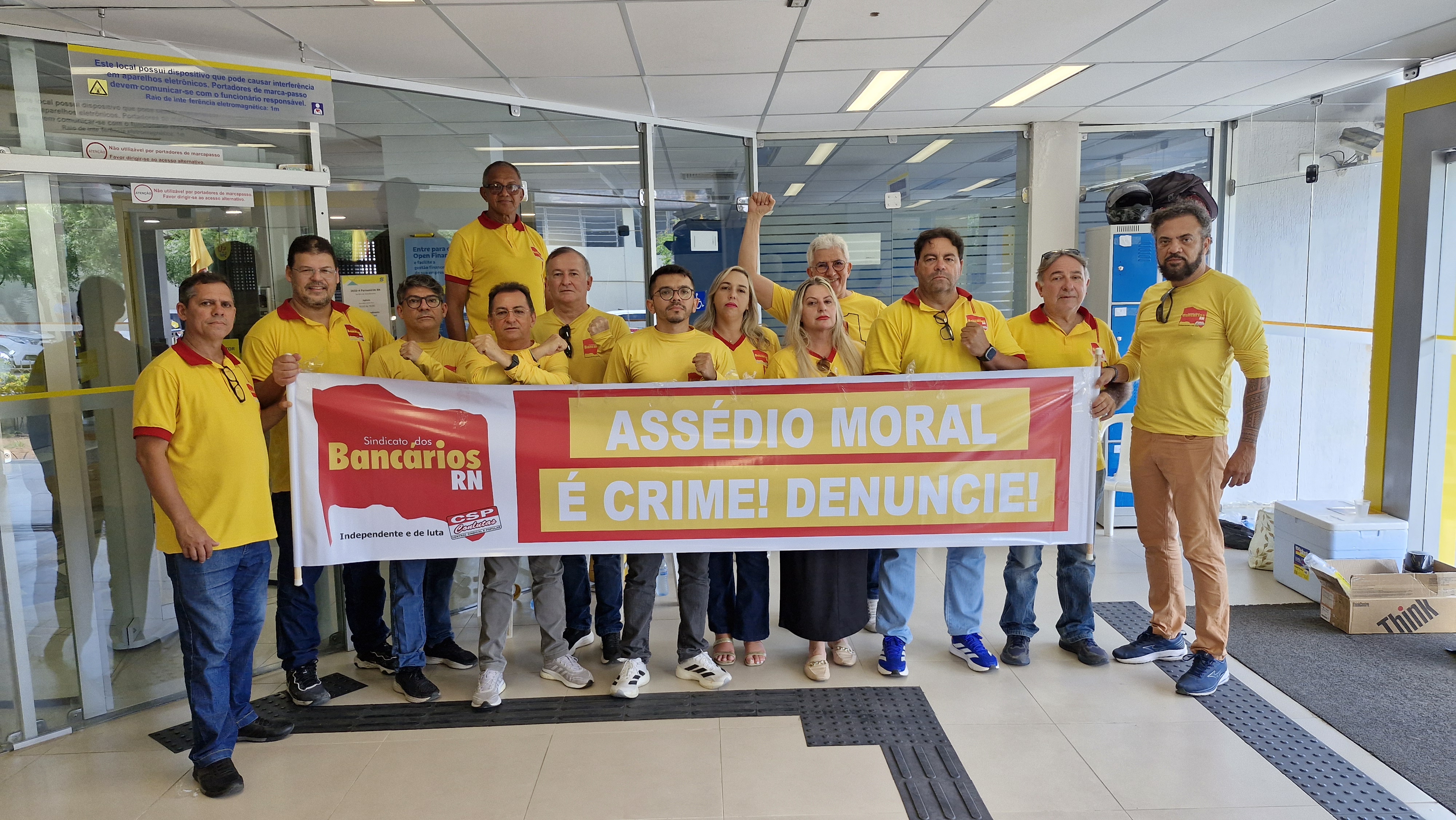 Sindicato fecha agência do Banco do Brasil em Parnamirim contra casos de assédio moral