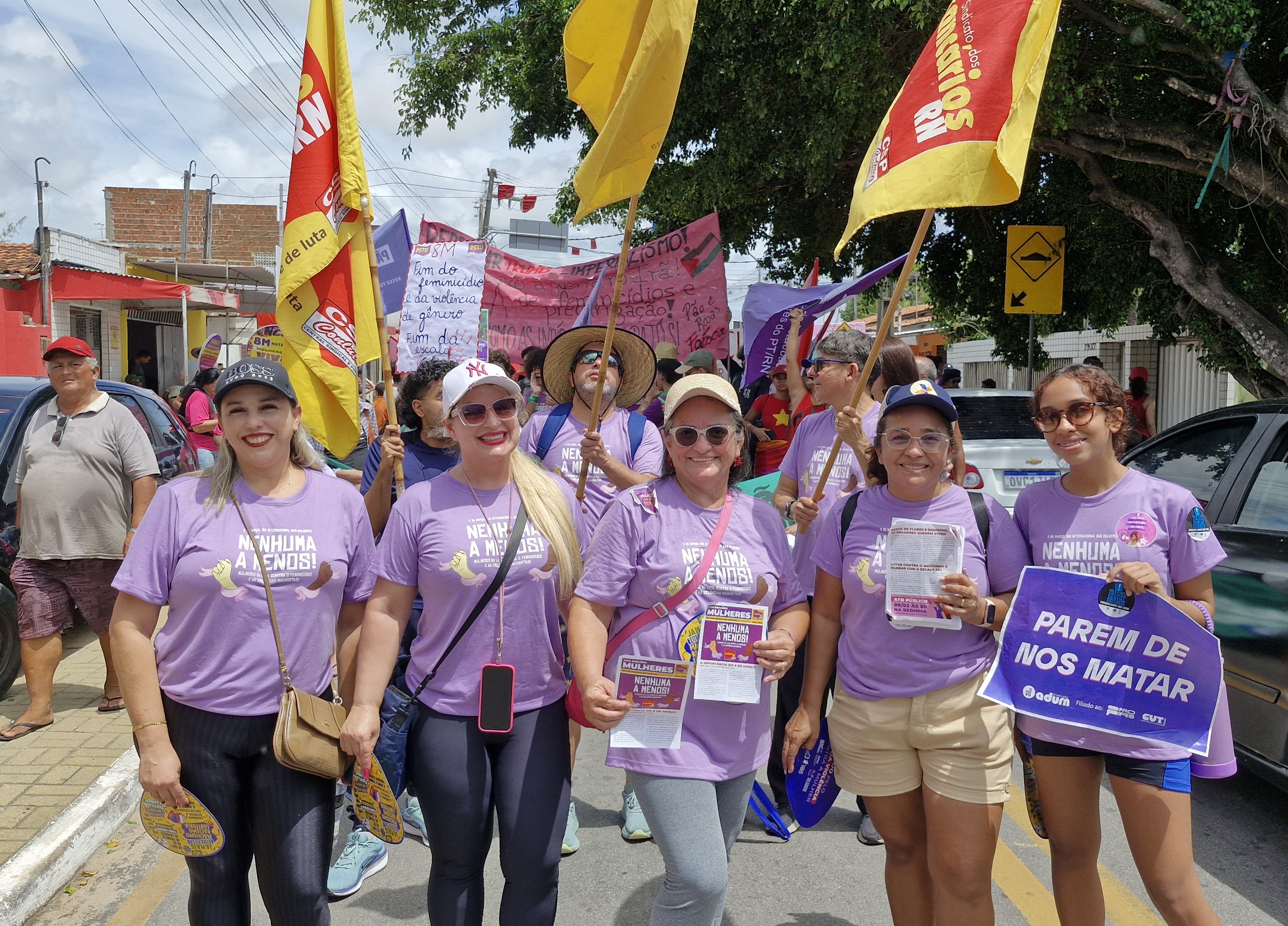 Sindicato dos Bancários do RN participa do ato Mulheres Vivas em Natal