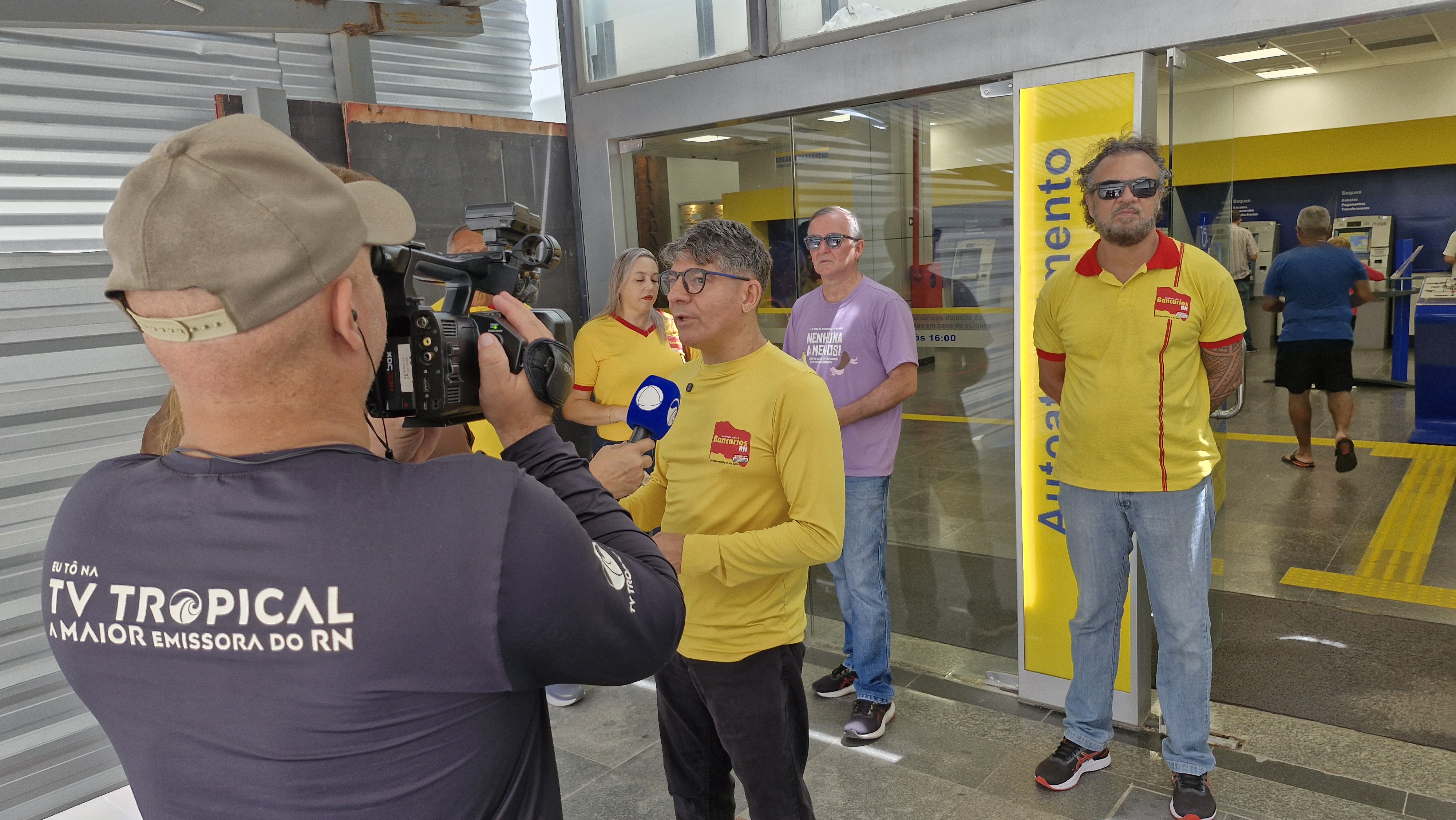 Sindicato dos Bancários do RN protesta contra reestruturação do Banco do Brasil