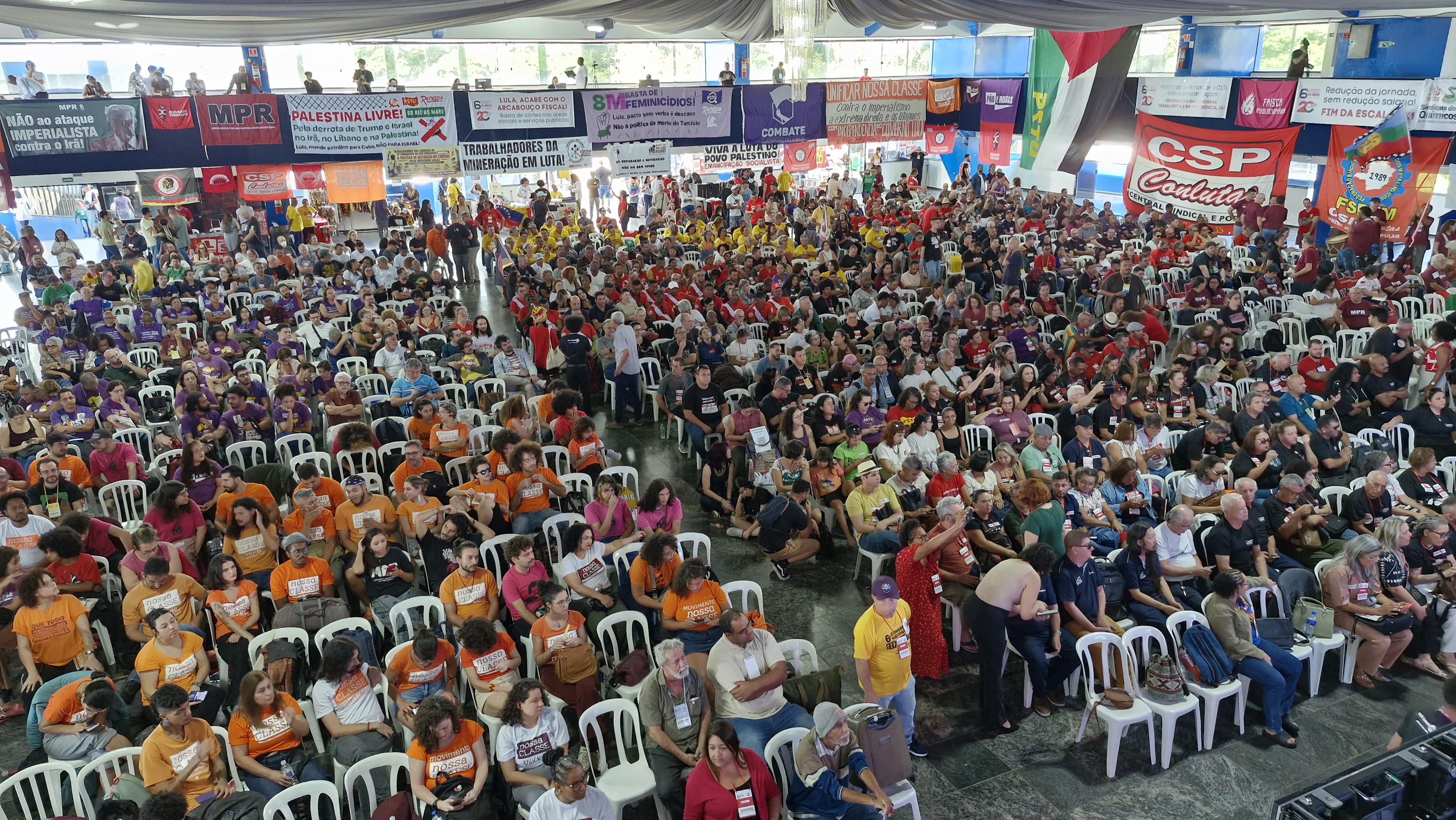 6º Congresso da CSP-Conlutas reúne mais de mil trabalhadores em São Paulo e marca 20 anos da central