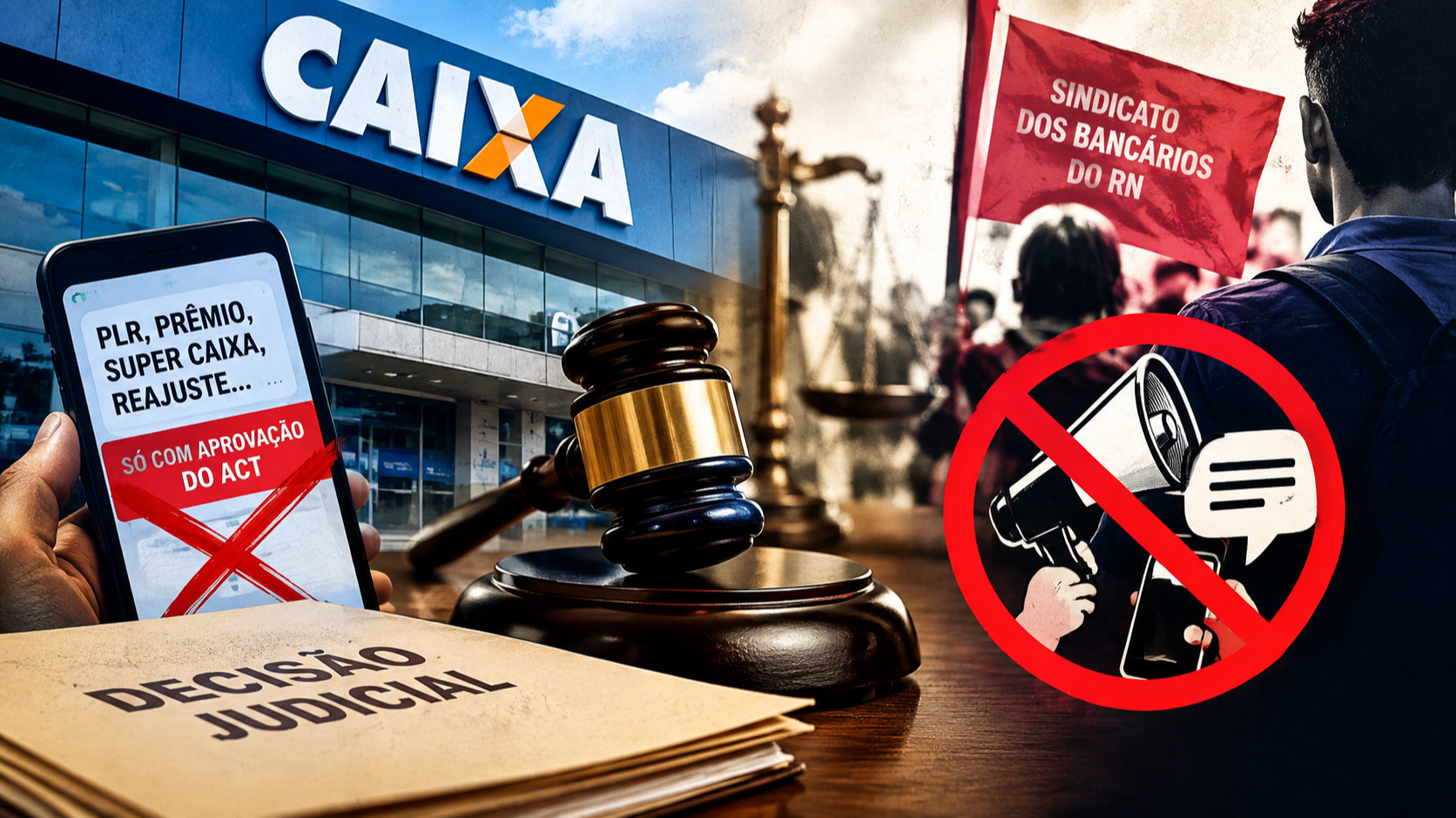 Justiça manda Caixa corrigir informações sobre direitos e proíbe ameaças a bancários do RN